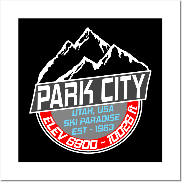 Ski Park City Utah USA Skiing Paradise Wall Art by ChrisWilson